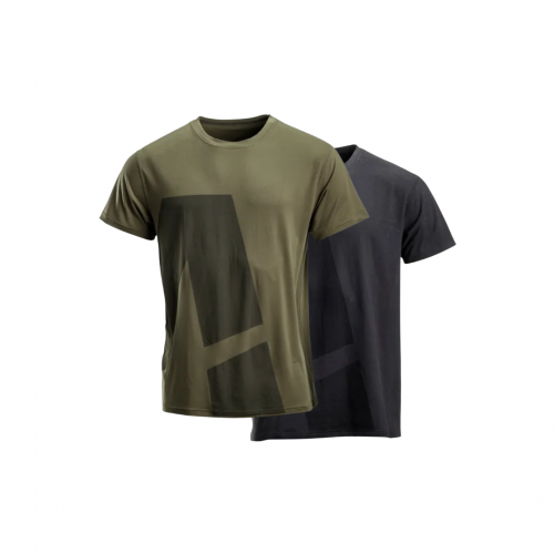 T-shirt homme olive/gris