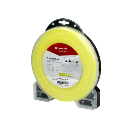 Fil de coupe 3mm 56m rond jaune Kramp